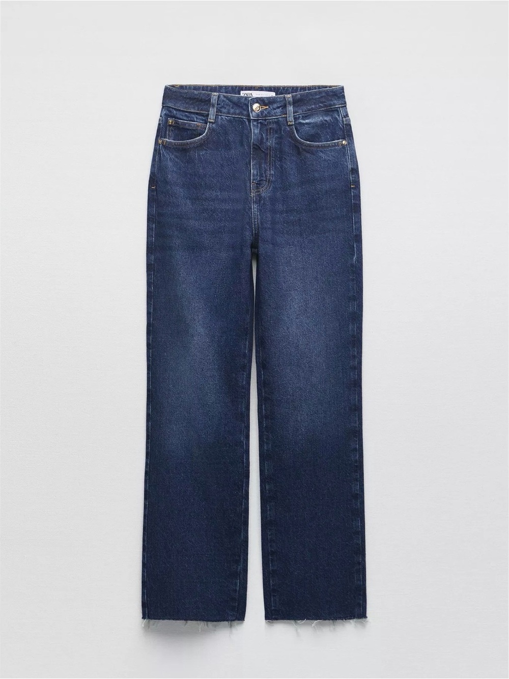ZARA High Rise Z1975 Straight Leg Jeans